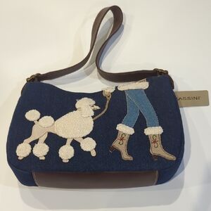 Blue and Brown Women's Bag Dog Jean